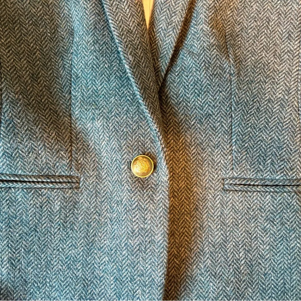 J. Crew Blue Herringbone Campbell Blazer - Picture 9 of 10